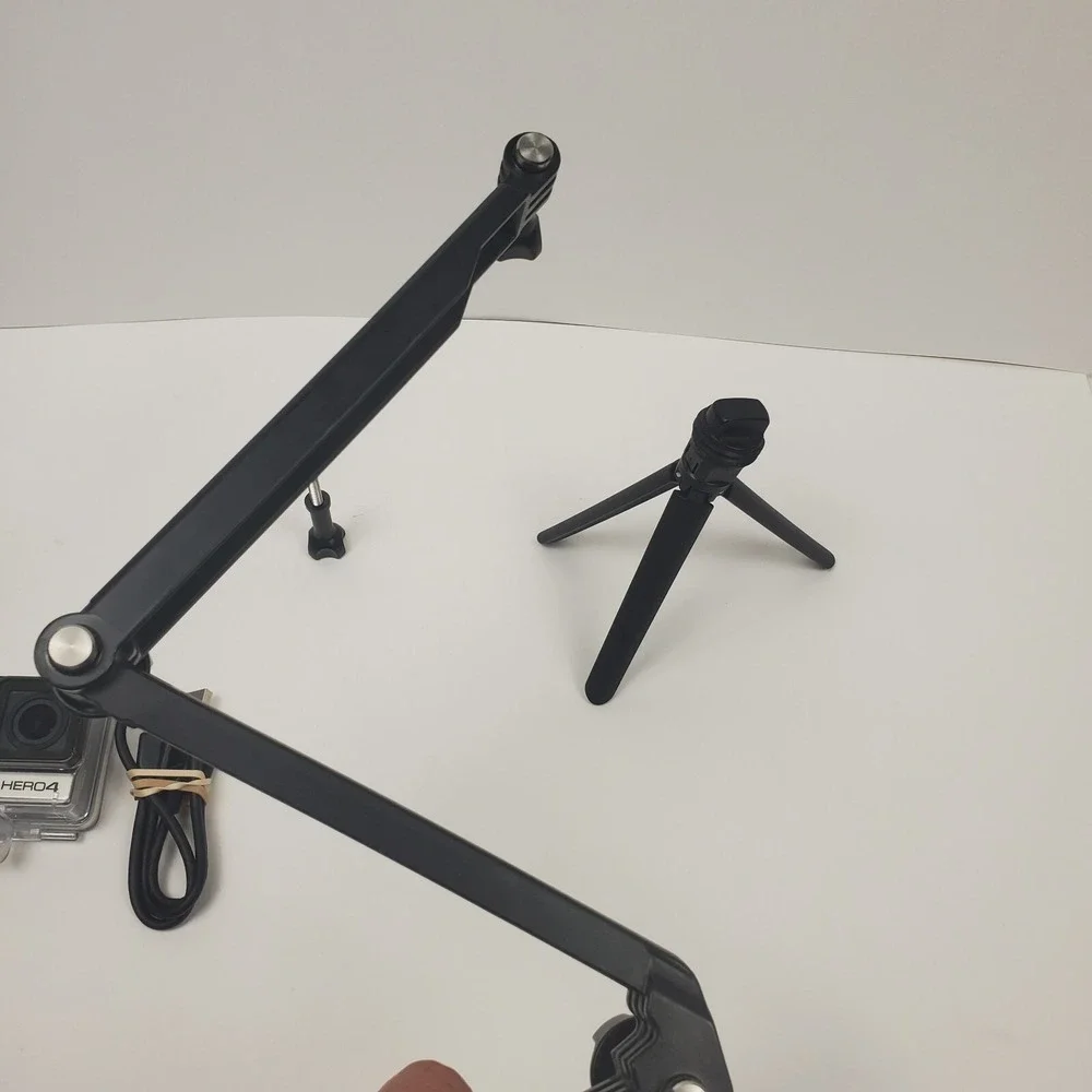 GoPro HERO4 Action Camera Battery Case Handle Tripod Tested Working